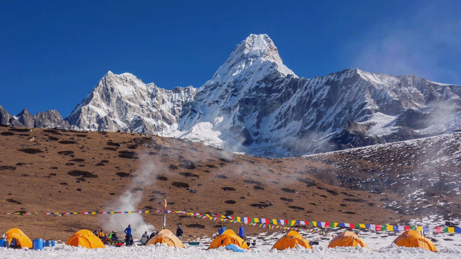 Ama Dablam seen from base camp